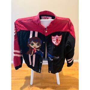 Vintage Lil Bratz Jacket Girls Large Embroidered Cartoon Varsity 2XL